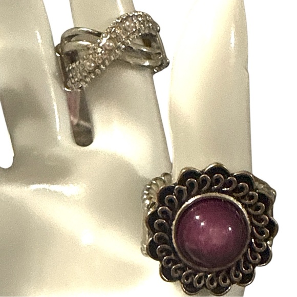 Paparazzi 7 Piece Bundle 2-Rings 2- Earrings and 3-Bracelets - Picture 2 of 12